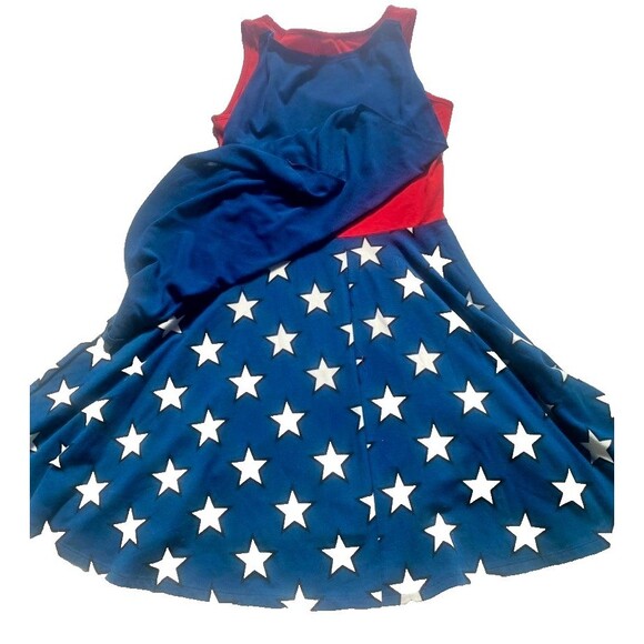 DC Comics Wonder Woman Sleeveless Dress w/ Removable Cape Halloween -Sz Small - Picture 7 of 15